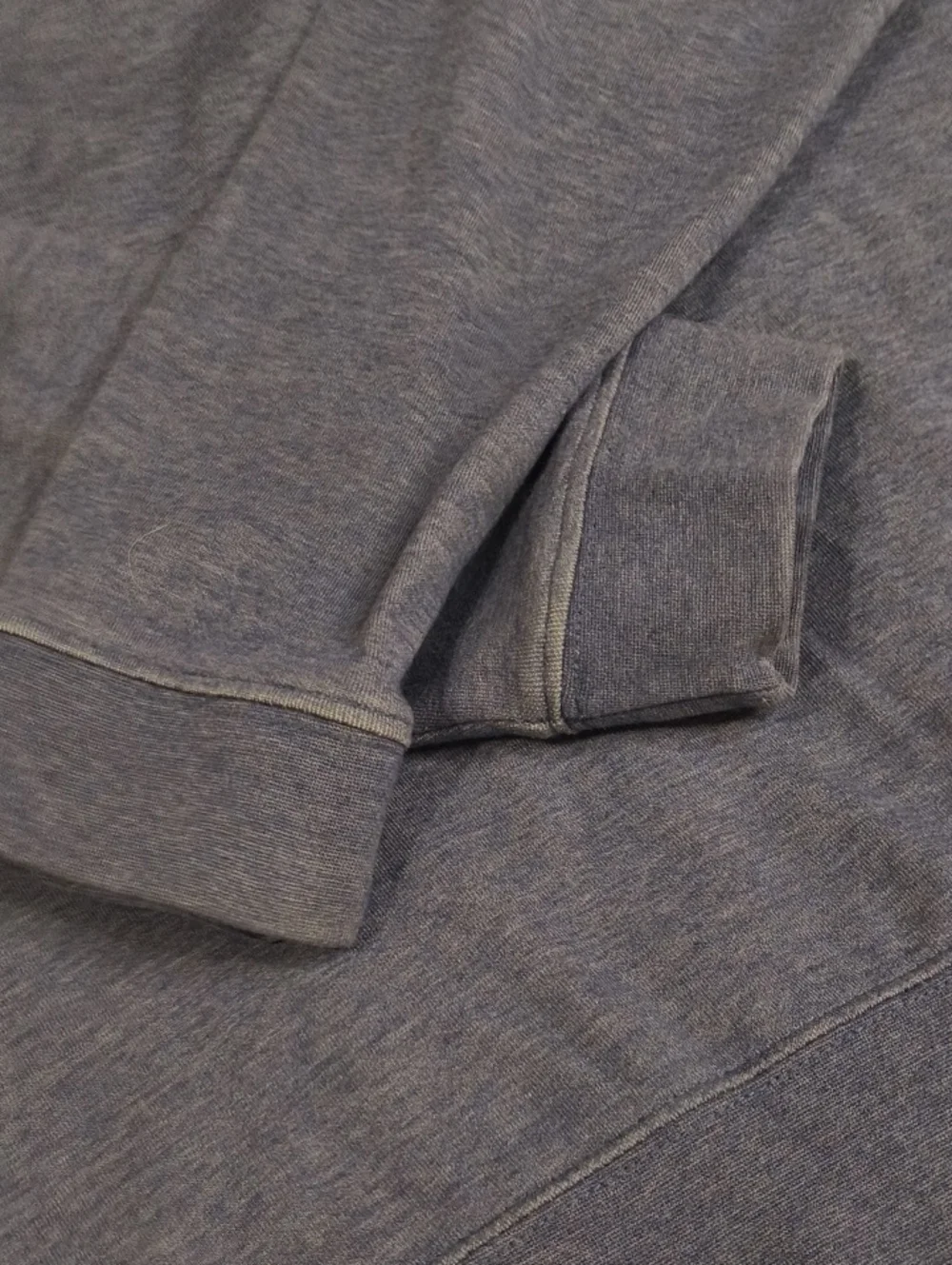 Johnnie O Men's Half-Zip Pullover Slate Blue Grey Heather Medium Double Fab Zip